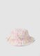Multicolour pure cotton bucket hat for baby girl_0