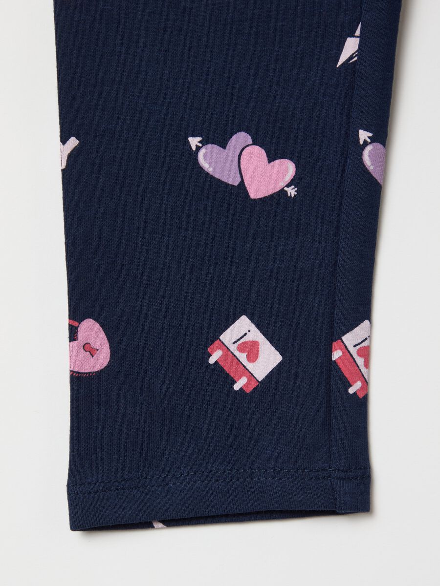Two-pack leggings in stretch cotton_2