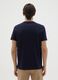 Men's blue pure cotton regular fit t-shirt_3