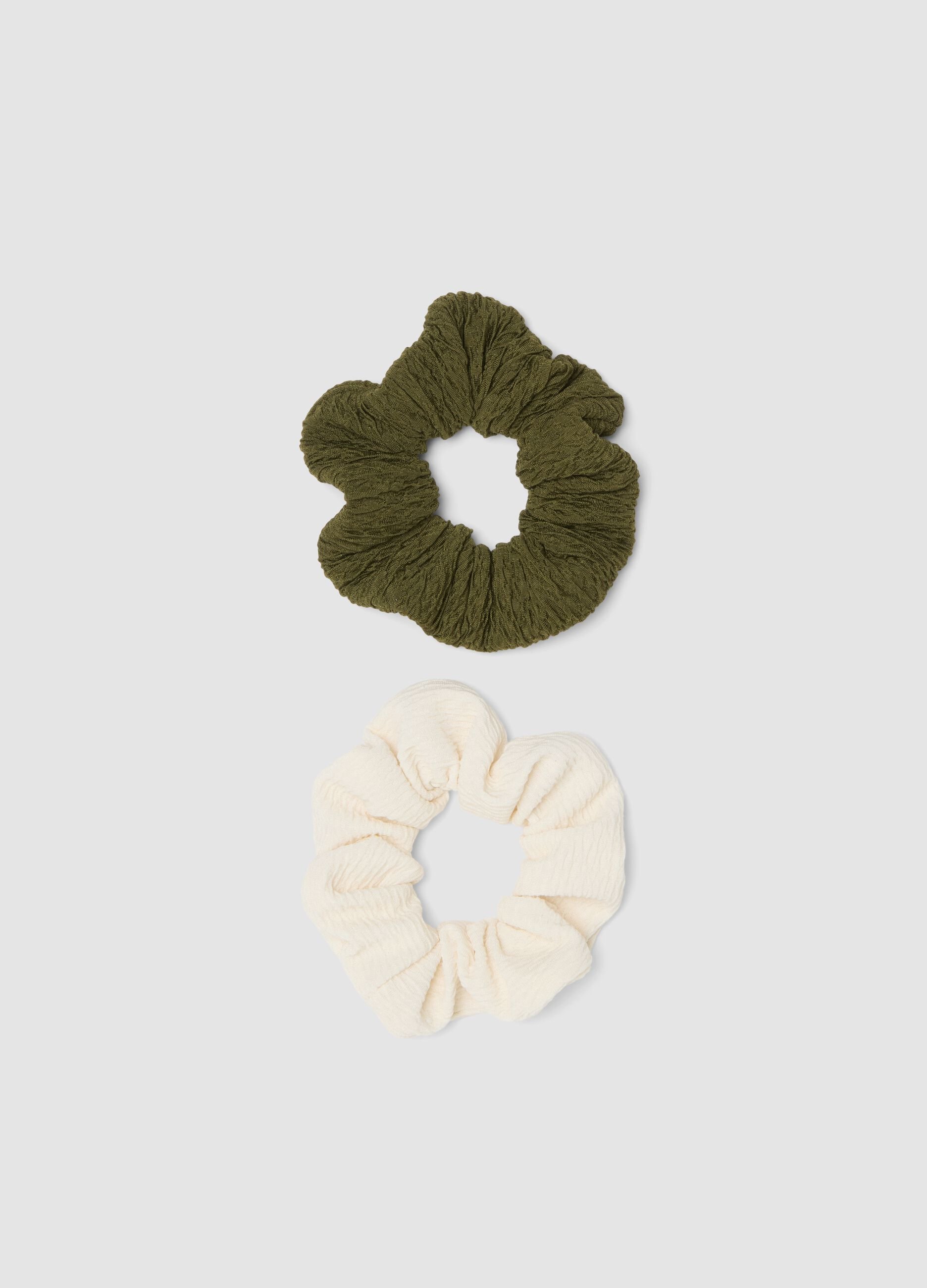 Multicolour scrunchies twin-pack