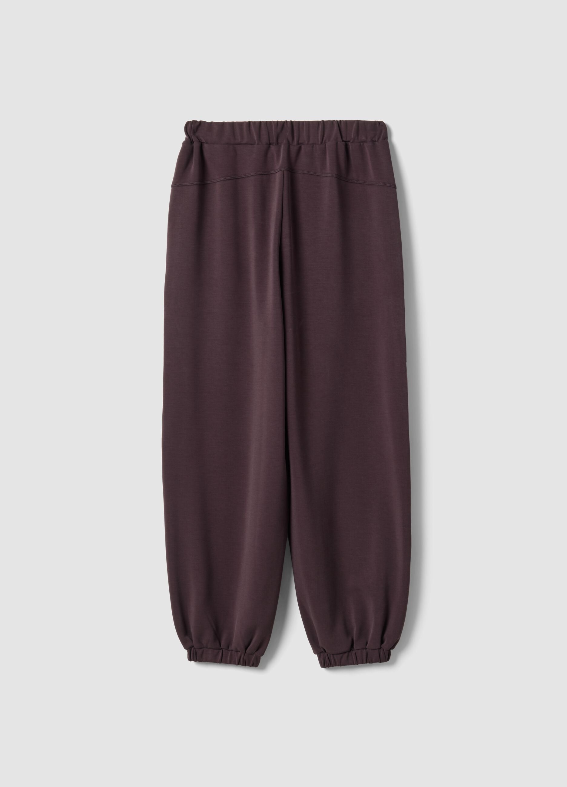 Pantaloni sportivi viola in tessuto soft-touch ALTAVIA STUDIO