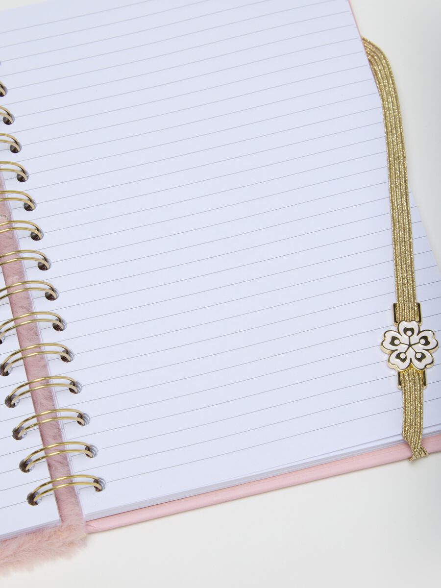 Pink paper notebook with spiral_2