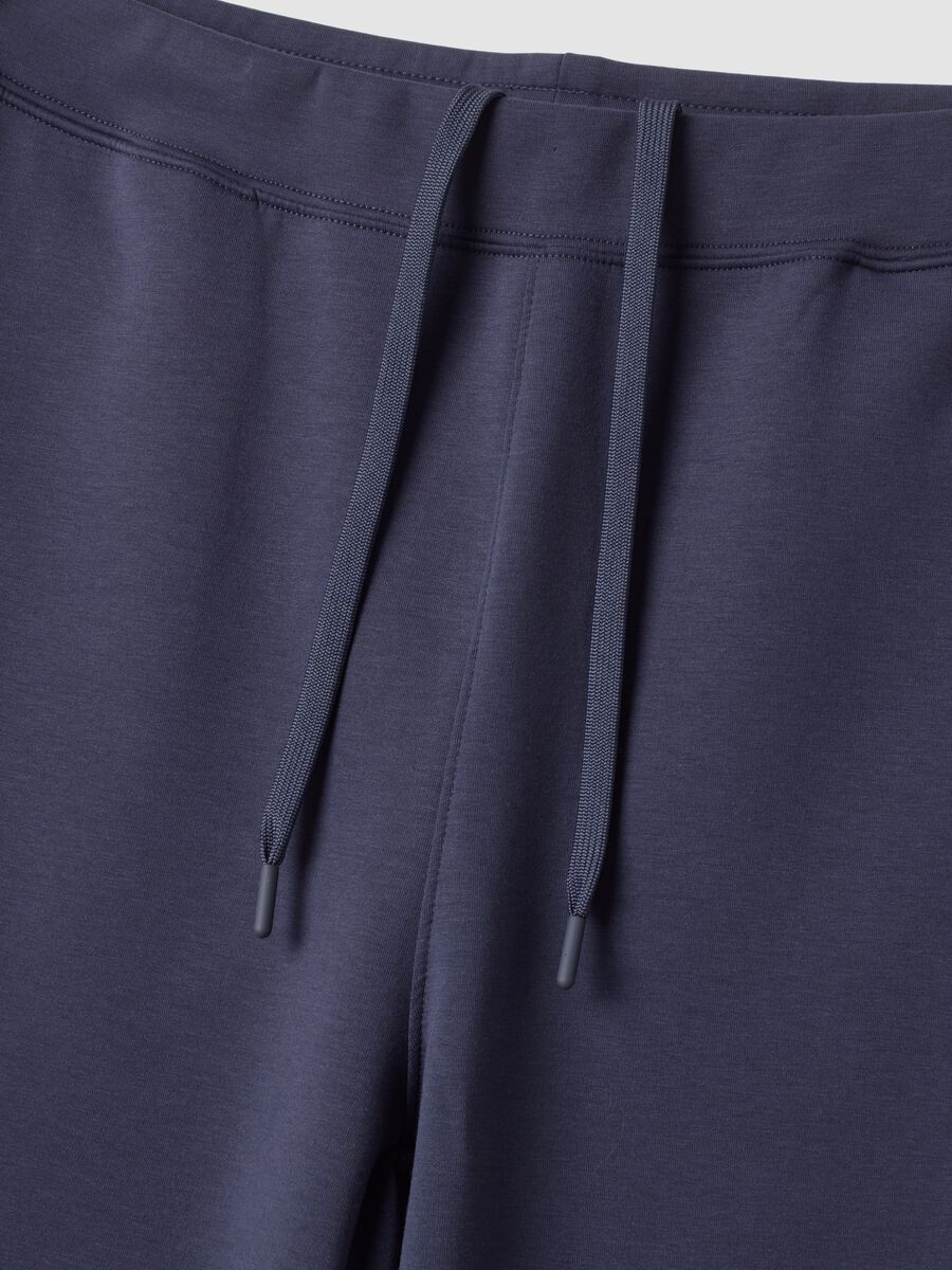 Jogger blu regular fit in tessuto elasticizzato Easy dry_5