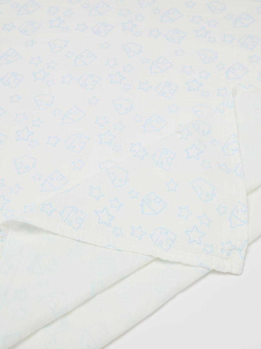 Pack of two muslin blankets with print_2