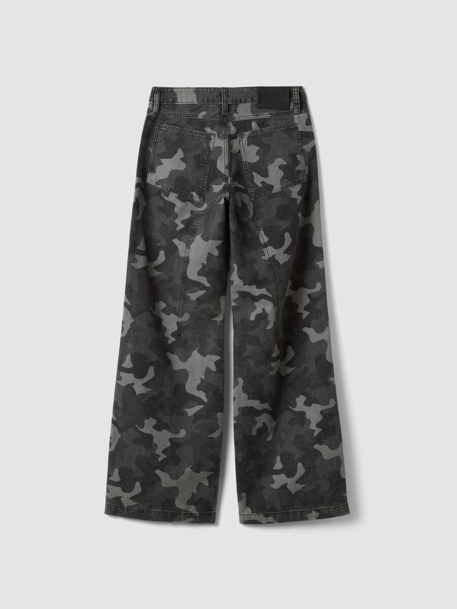 Wide Leg Denim Dark Camo_1