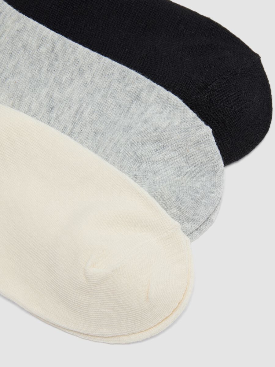 Pack of five striped socks in stretch organic cotton_1