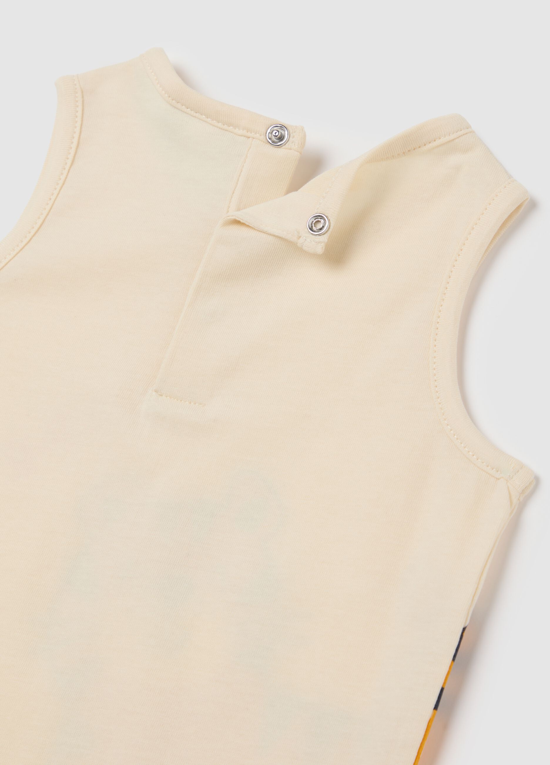 Beige Tiger Print Vest Fagottino