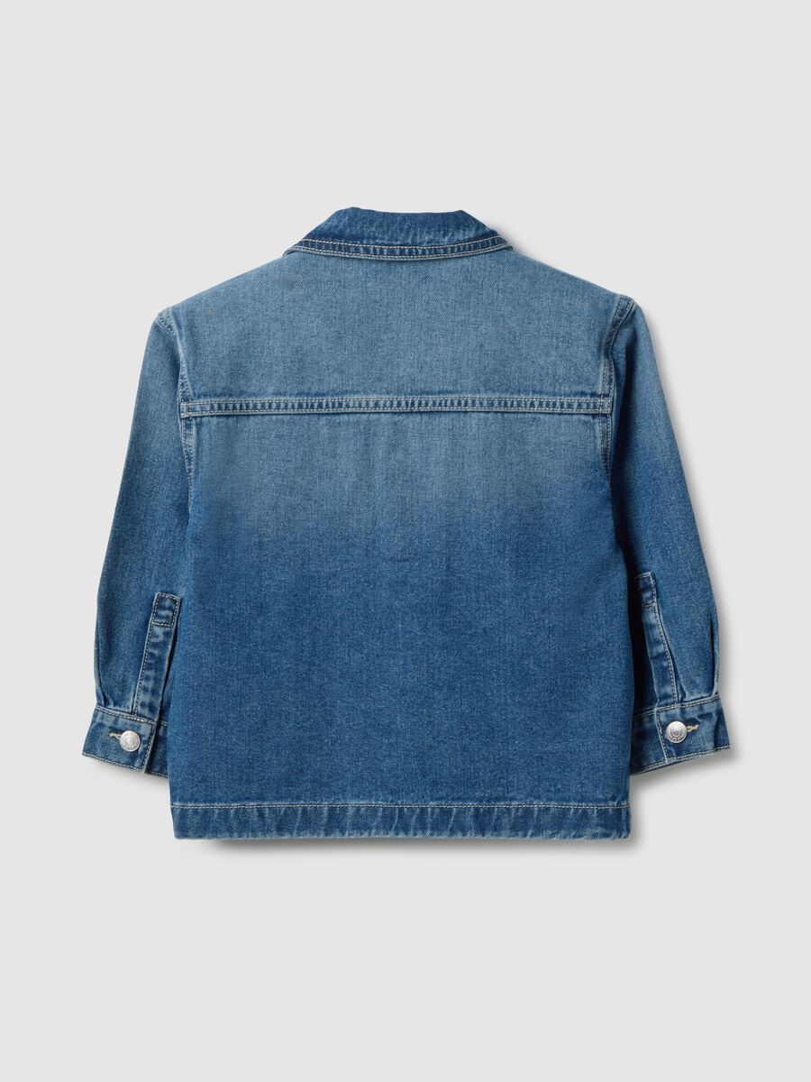 Pure cotton denim jacket regular fit for children_1