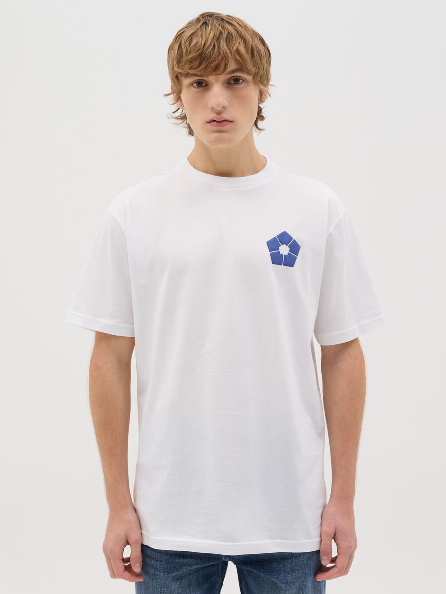 White T-shirt with Seishiro Nagi print_0