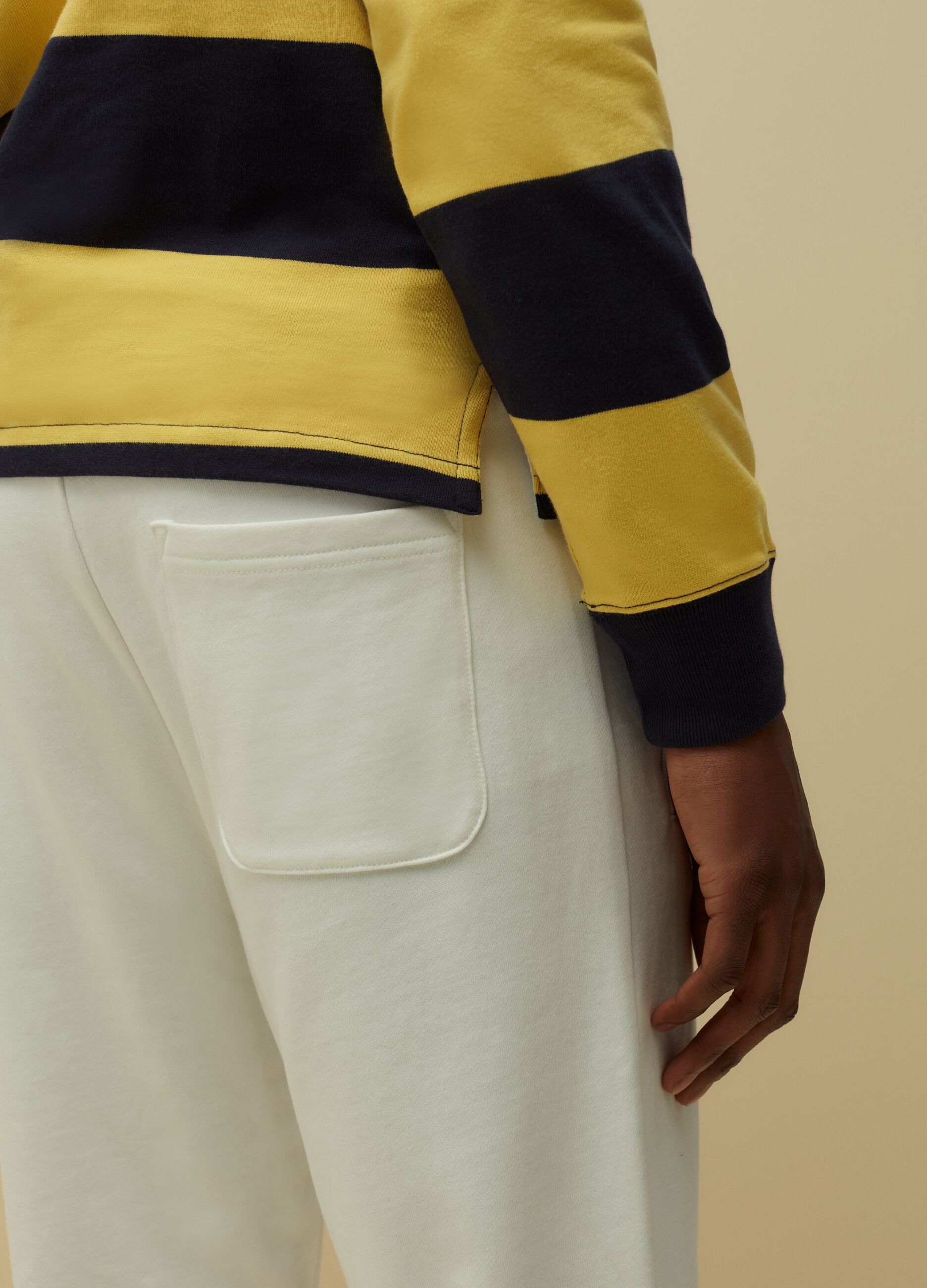 Joggers in felpa con coulisse_3