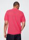Pink Short Sleeve Polo in Textured Fabric_2