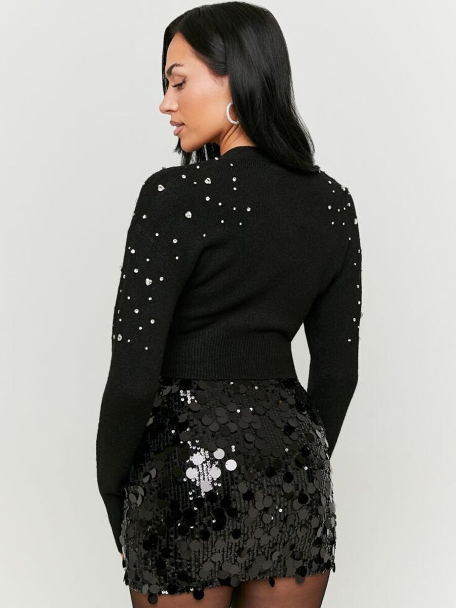 Crop cardigan with jewel applications_2