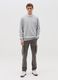 Stretch cotton twill cargo trousers_0