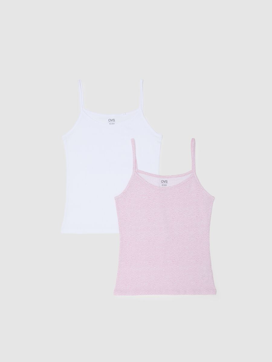 Pack of women's cotton tank tops in multicolour regular fit_4
