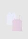 Pack of women's cotton tank tops in multicolour regular fit_4