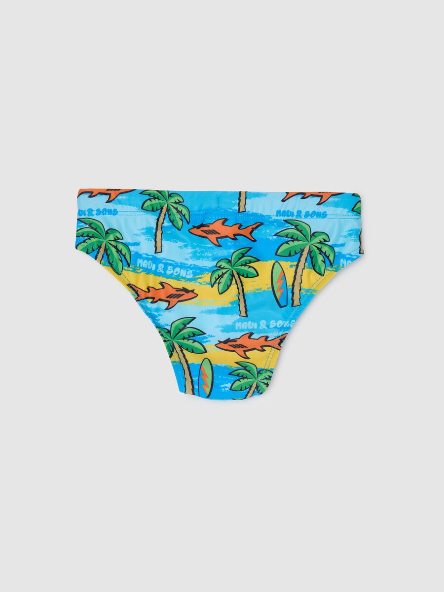 Maui & Sons Graphic Swim Brief_1