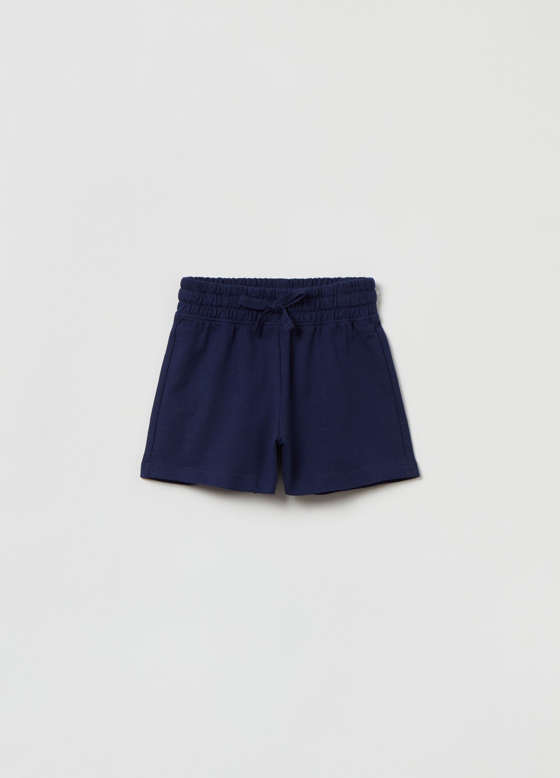 Shorts in French Terry con coulisse