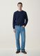 Jeans denim in puro cotone relaxed fit_0
