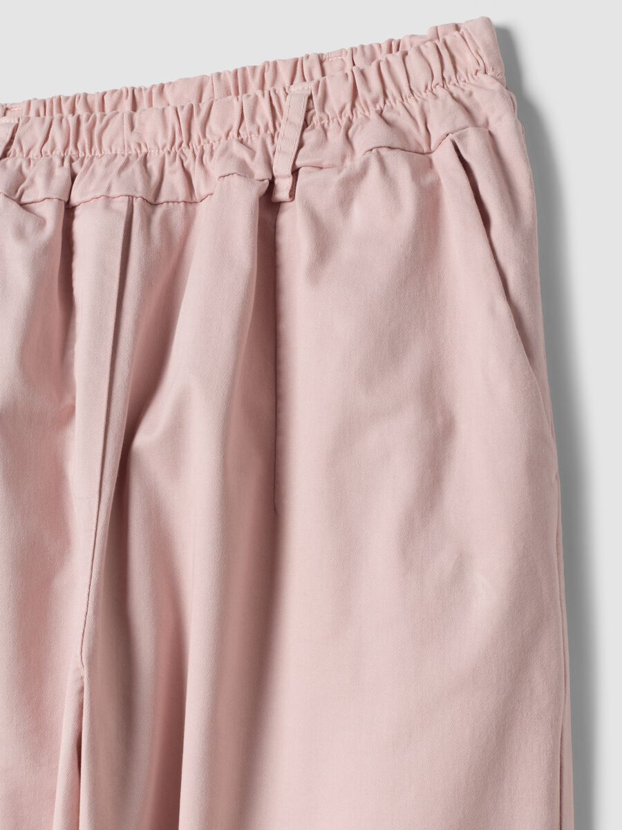 Pink regular-fit stretch cotton trousers_5
