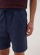 Blue chino shorts in pure cotton with elasticated waist_3