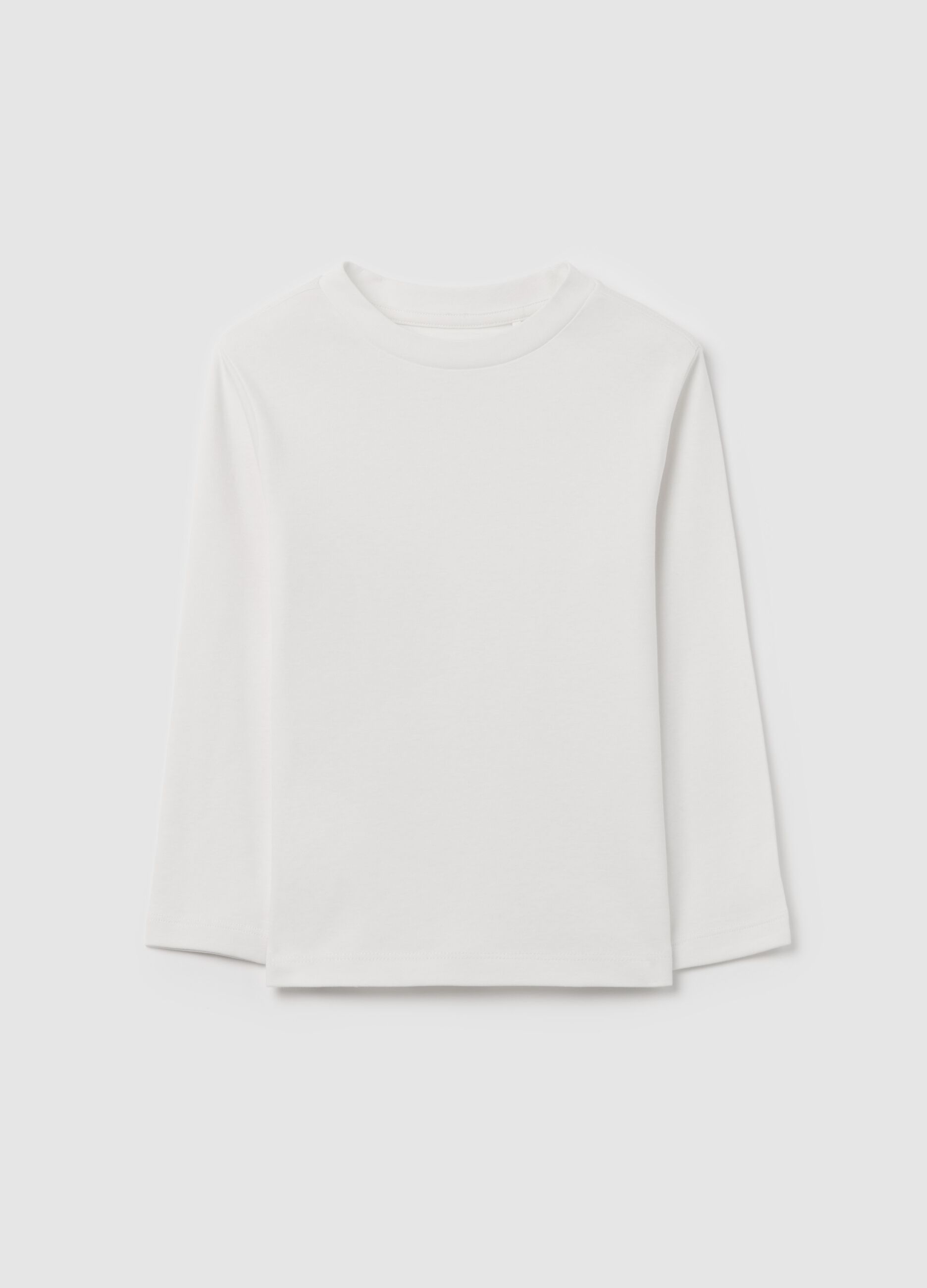 Cotton T-shirt with long sleeves