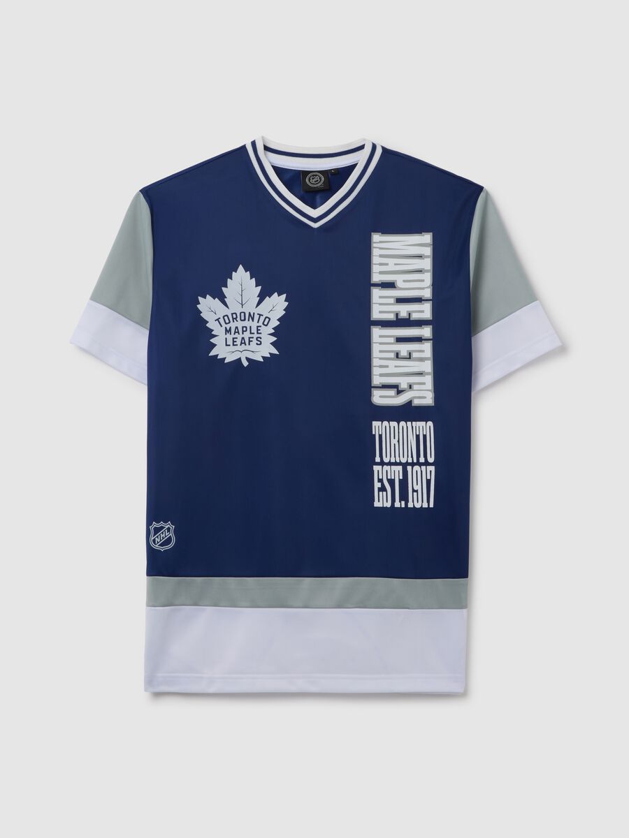 Men's Regular Fit Sports Shirt with Toronto Maple Leafs Logo_4