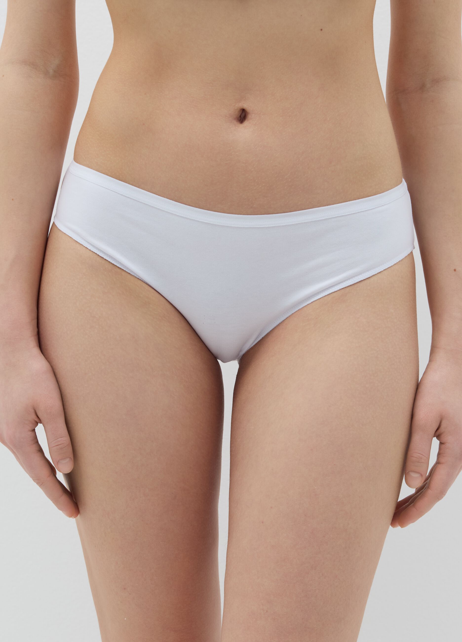Five-pack briefs in stretch cotton
