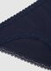Slip in cotone elasticizzato blu regular fit con pizzo_5