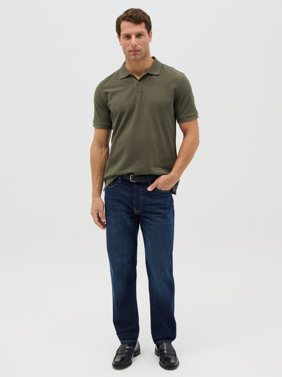 100% cotton piqué polo shirt_1