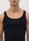 Men's Sleeveless Black Cotton T-shirt_1