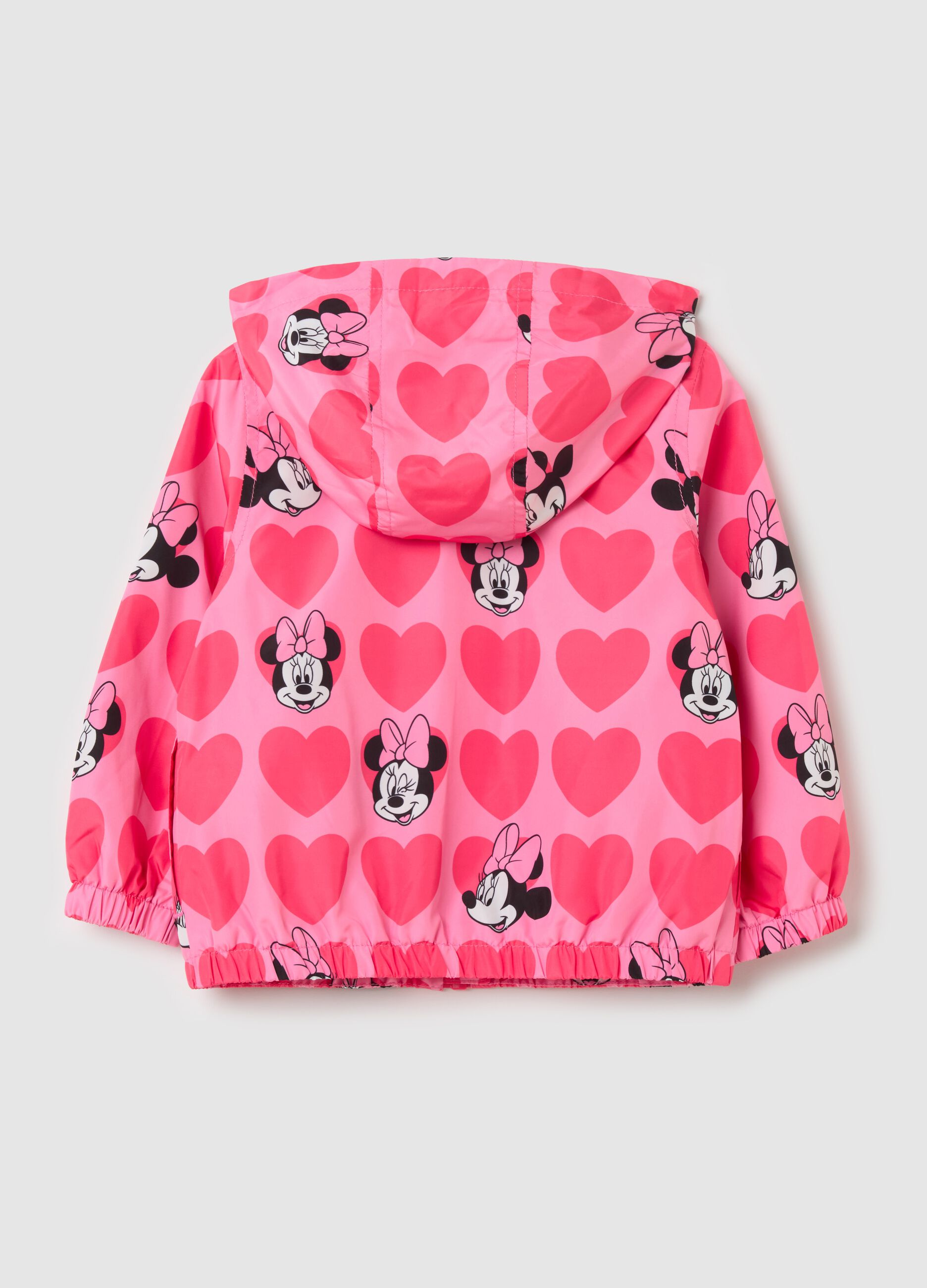 Jacket with hood and Minnie Mouse print