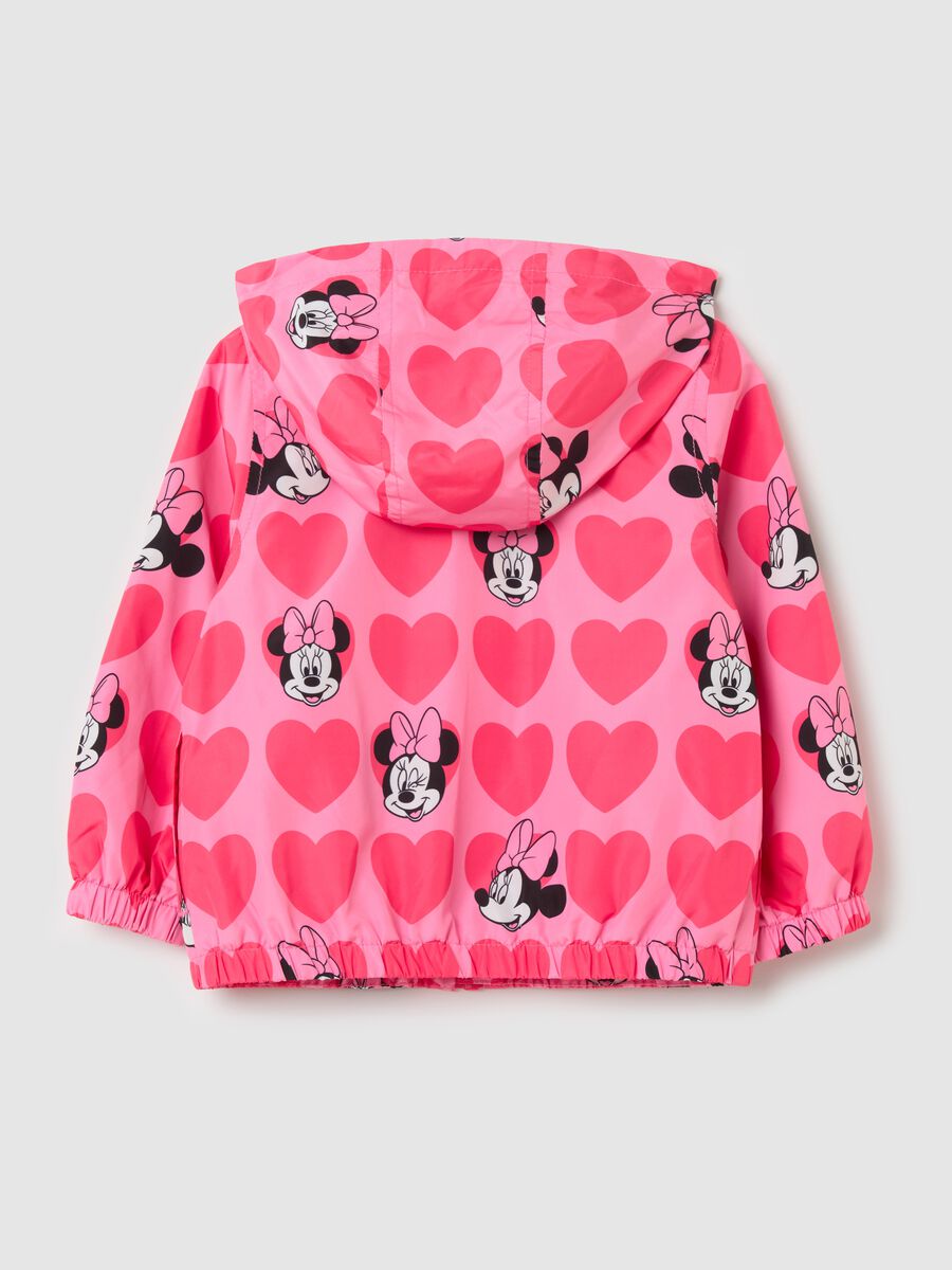 Jacket with hood and Minnie Mouse print_1