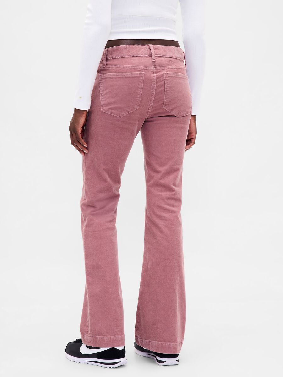 Regular fit pink stretch trousers_2