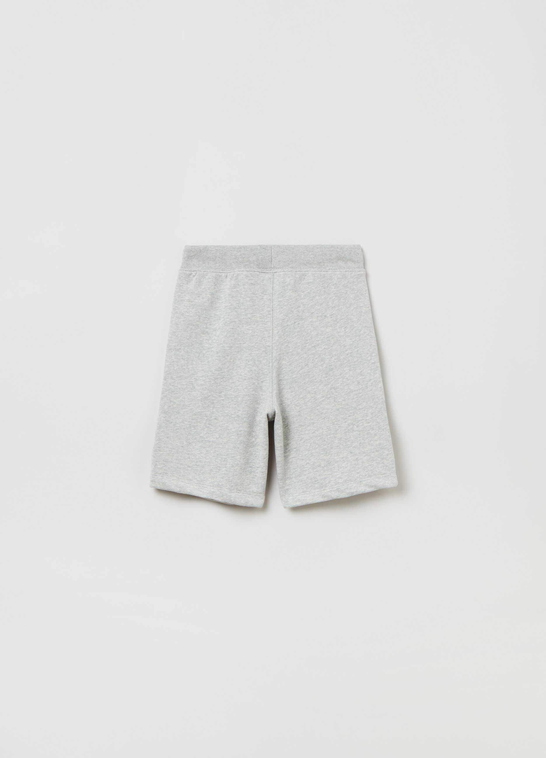 French terry Bermuda shorts with logo