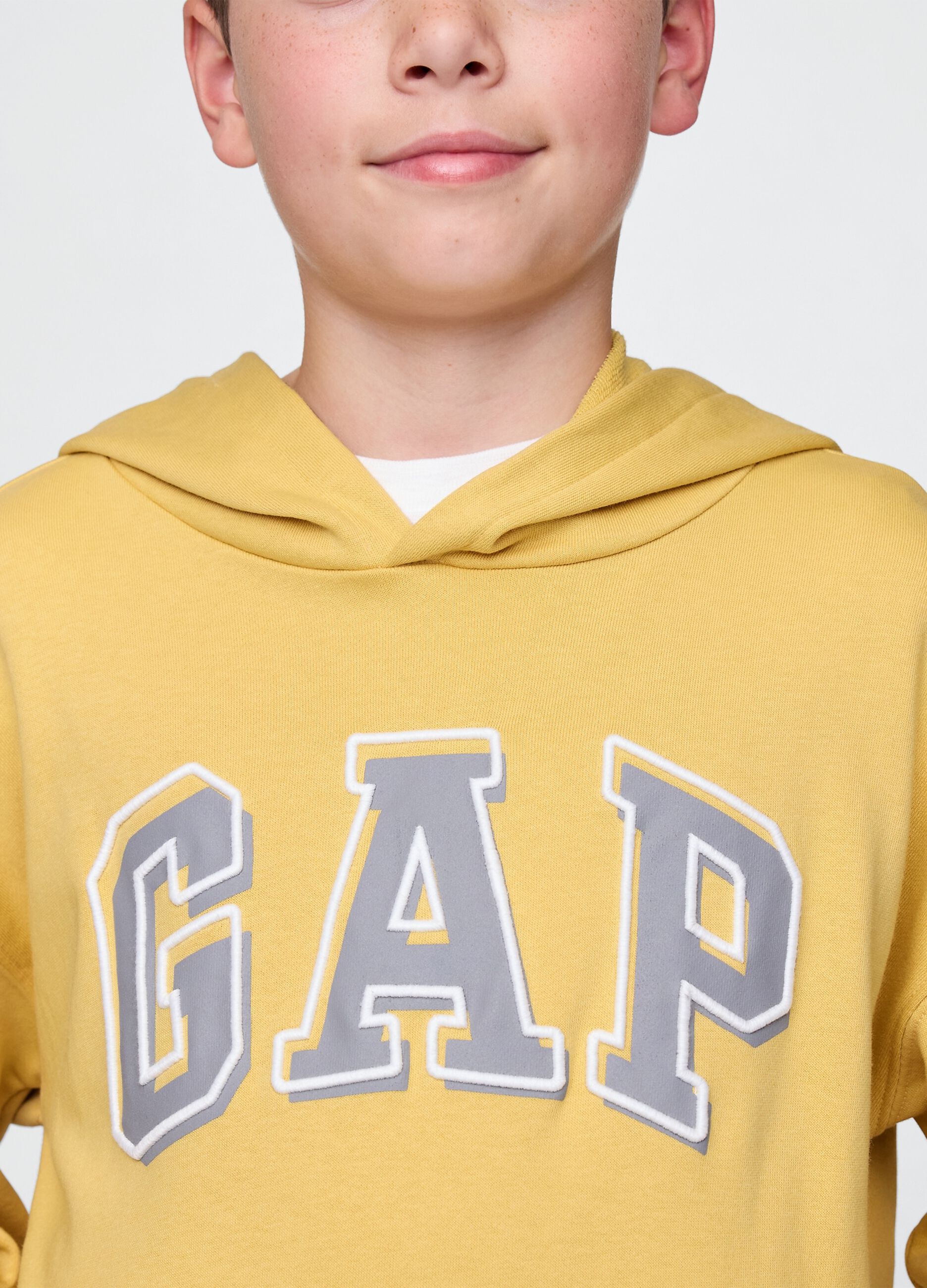 Felpa con cappuccio gialla GAP Kids