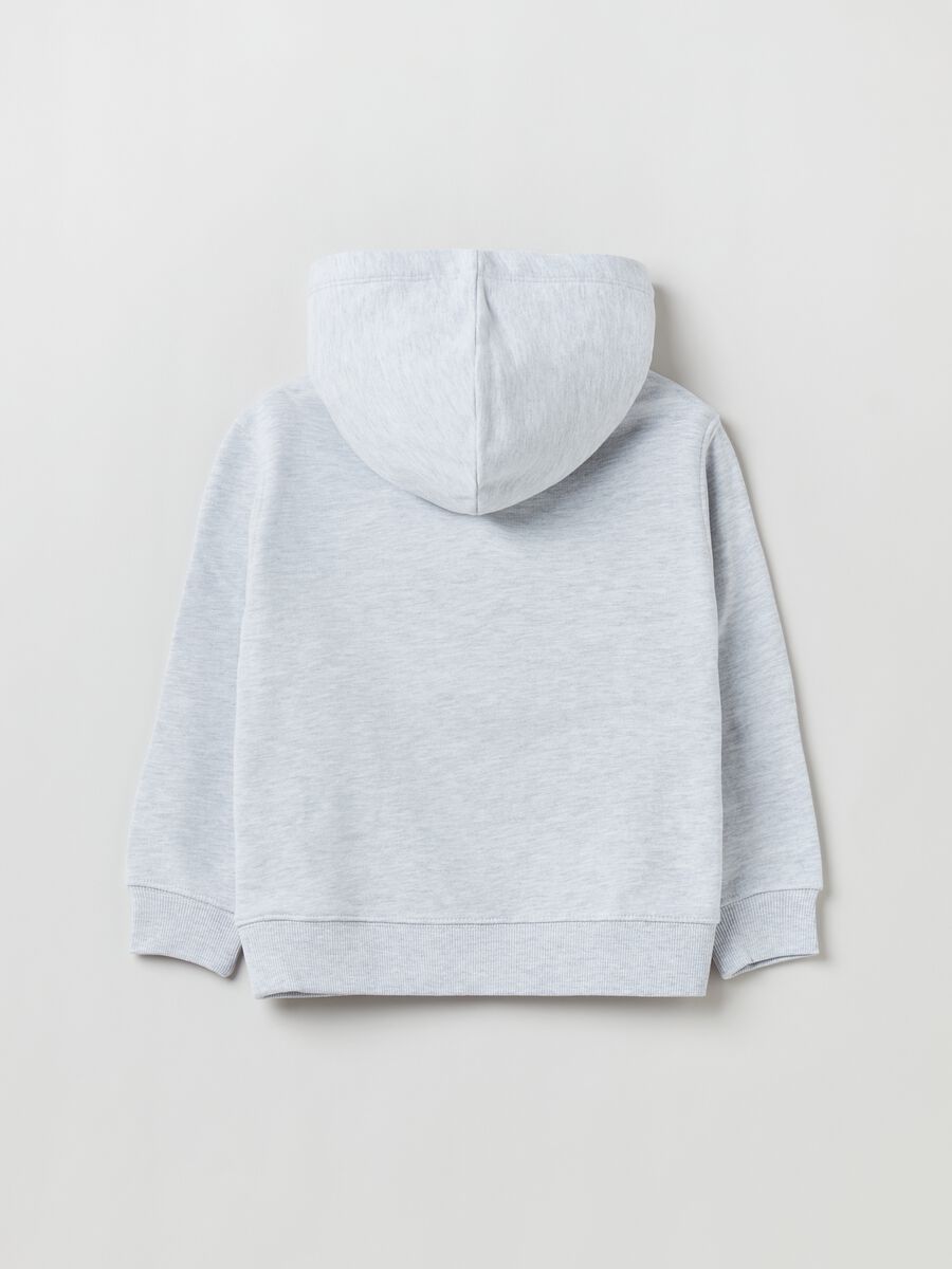 Felpa con cappuccio e ricamo effetto boucle_1