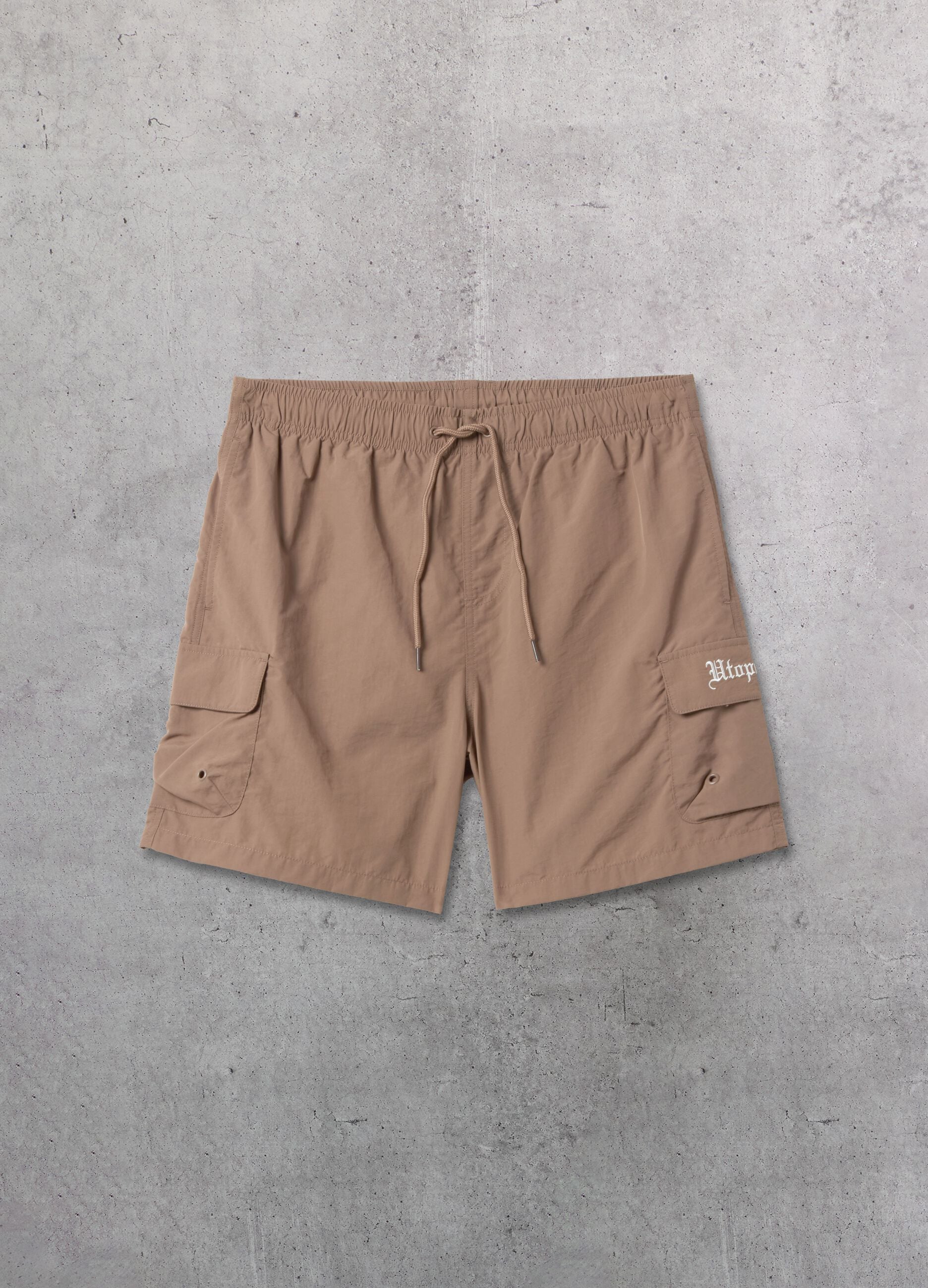 Mocha Cargo Swim Shorts