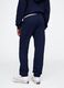 Girls' regular fit cotton-blend blue jogger trousers_2