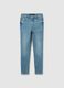 High-waisted blue skinny jeans in stretch cotton_4