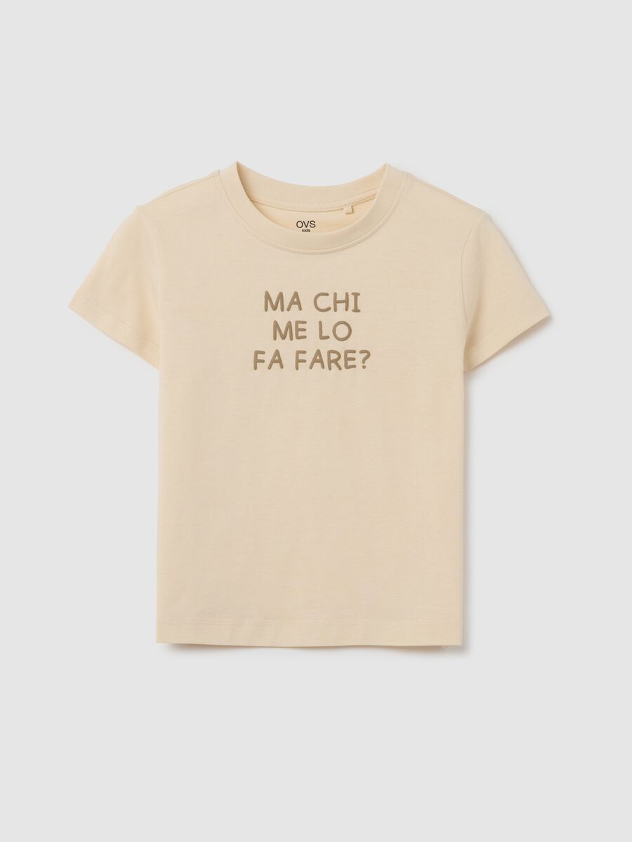 OVS Kids ivory cotton T-shirt for girls_0