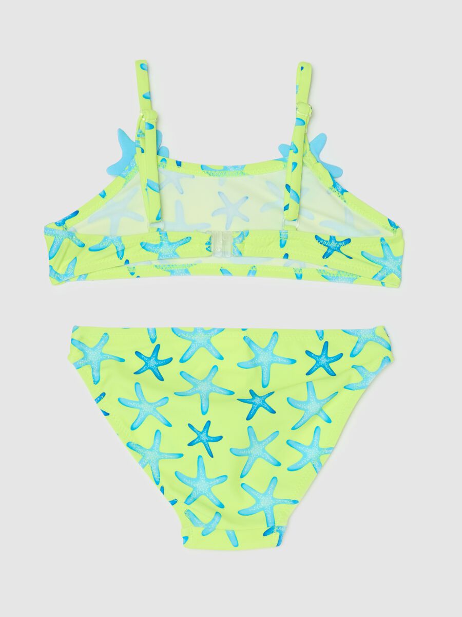 Girls’ bikini in multicoloured stretch fabric_1