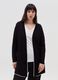 Curvy long cardigan with striped edging_1