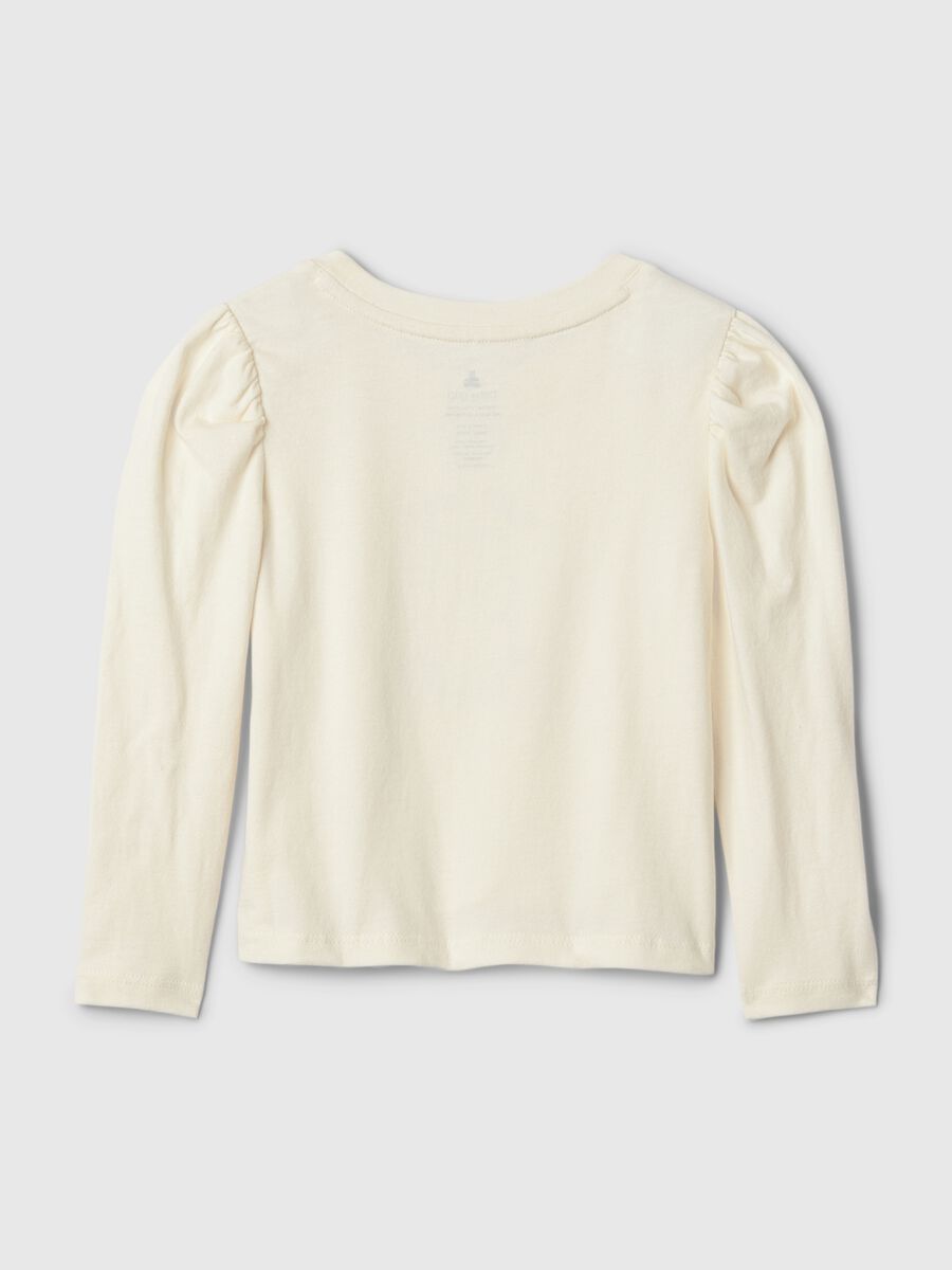 Long-sleeved T-shirt with teddy bear print_1