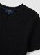 Black cotton blend regular fit t-shirt_5