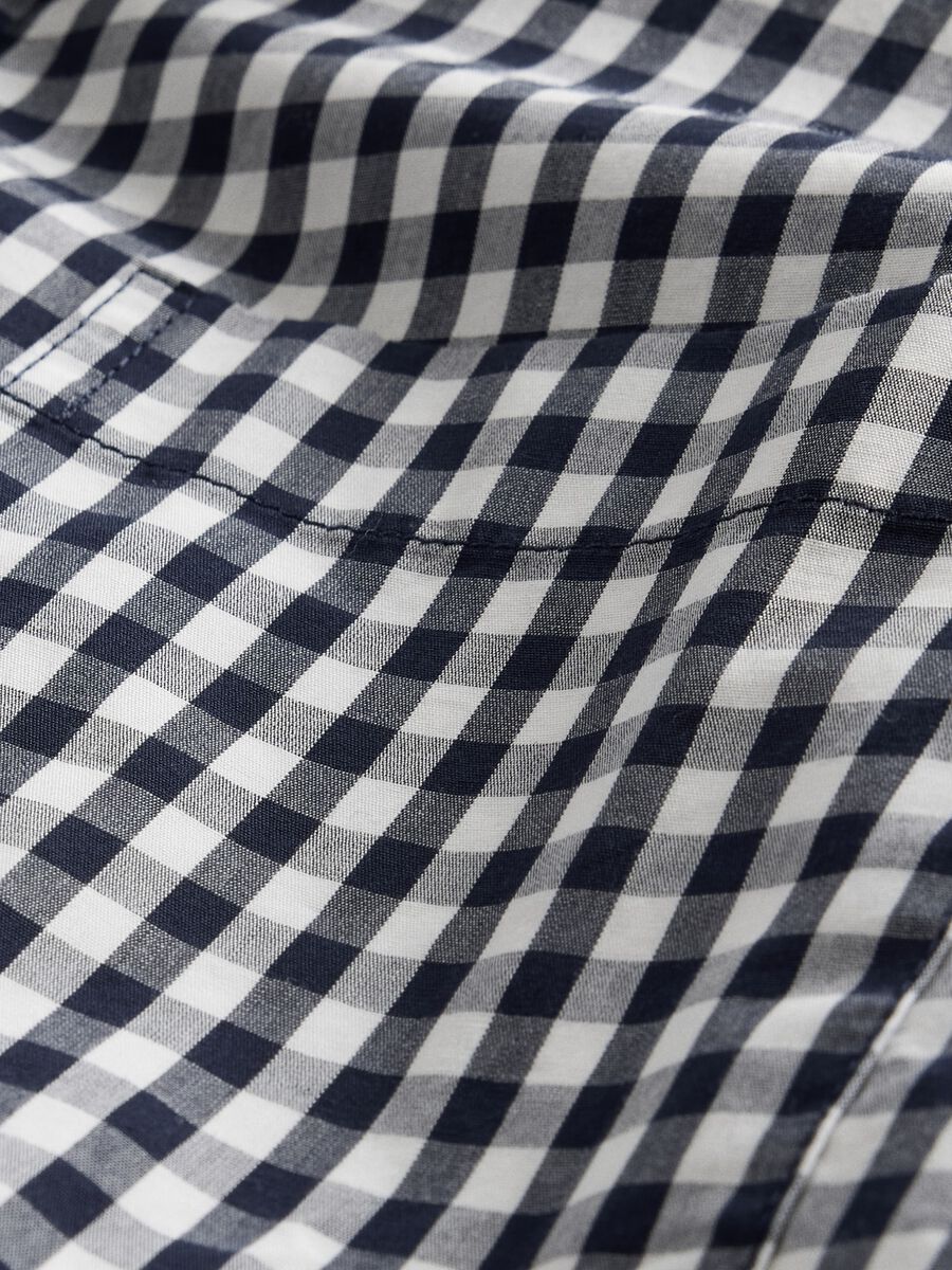 Navy Blue Check Shirt_4