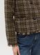 Short jacket in check tweed with fringing_3