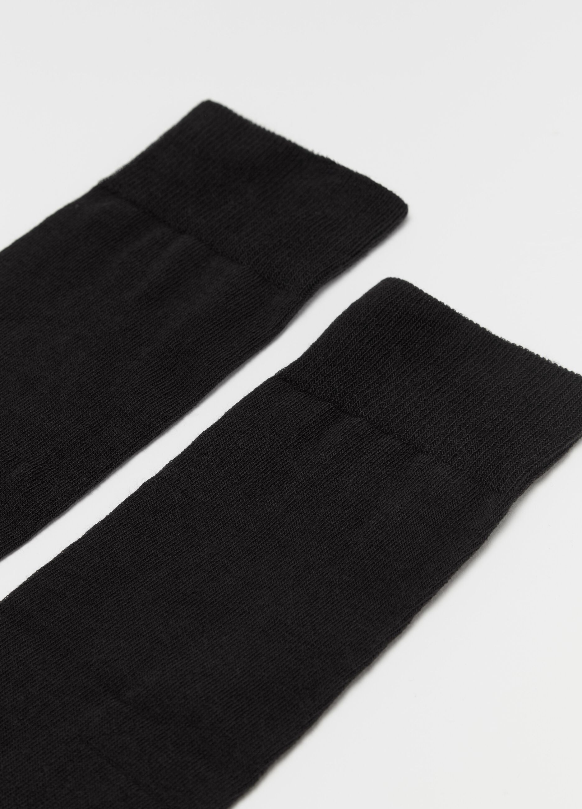 Three-pair pack long socks in organic cotton