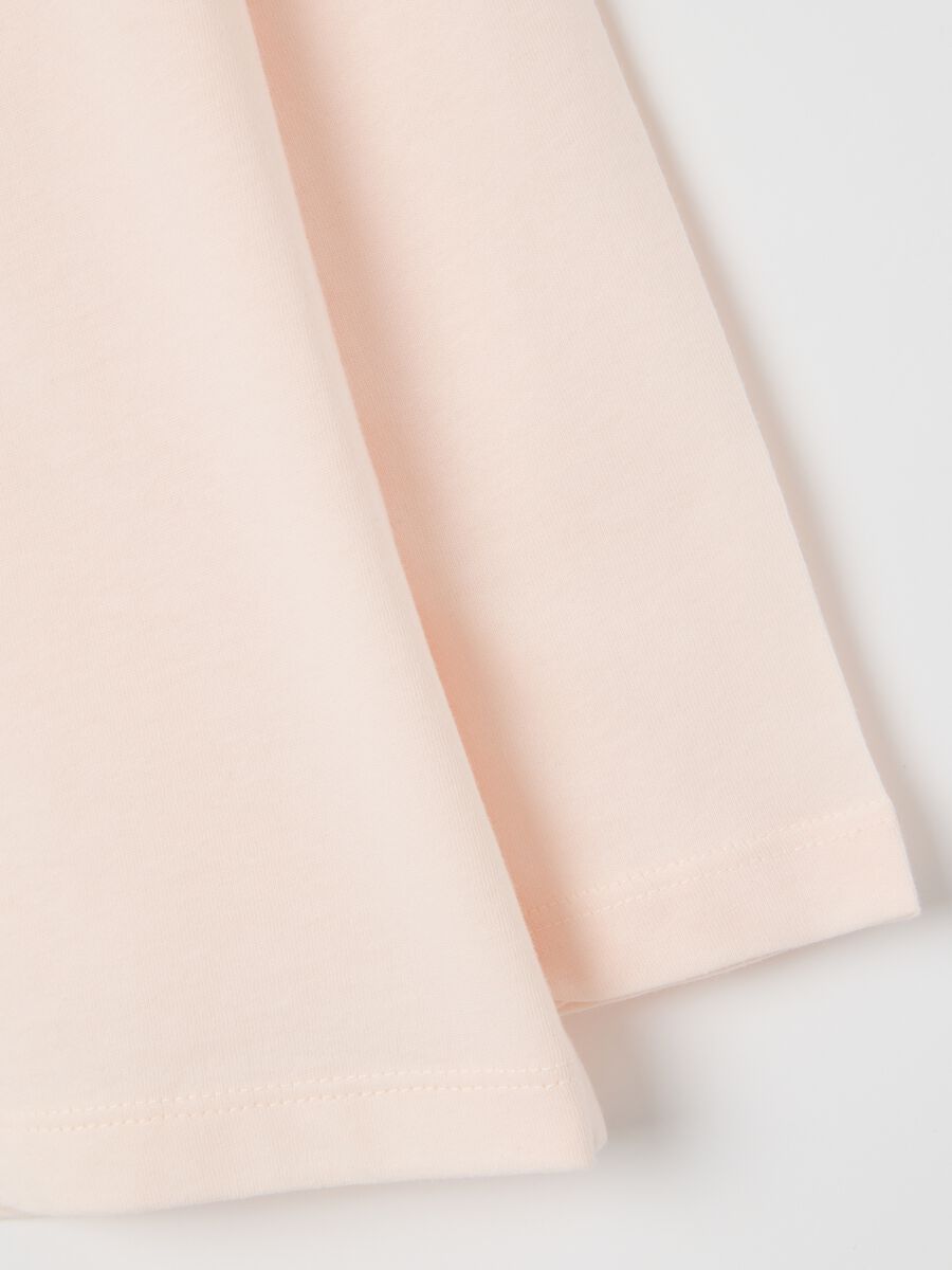 Girls' pink pure cotton regular fit sweater_3