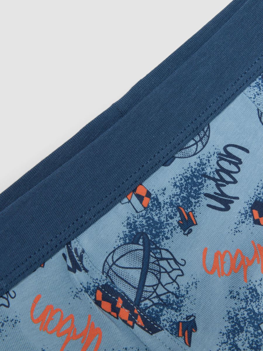 Boxer in cotone elasticizzato multicolor da ragazzo regular fit_2