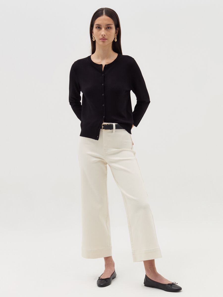 Wide-leg culotte jeans_0
